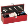 Promotional Gifts - Burlwood Single Wine Bottle Presentation Box w/ Tools
